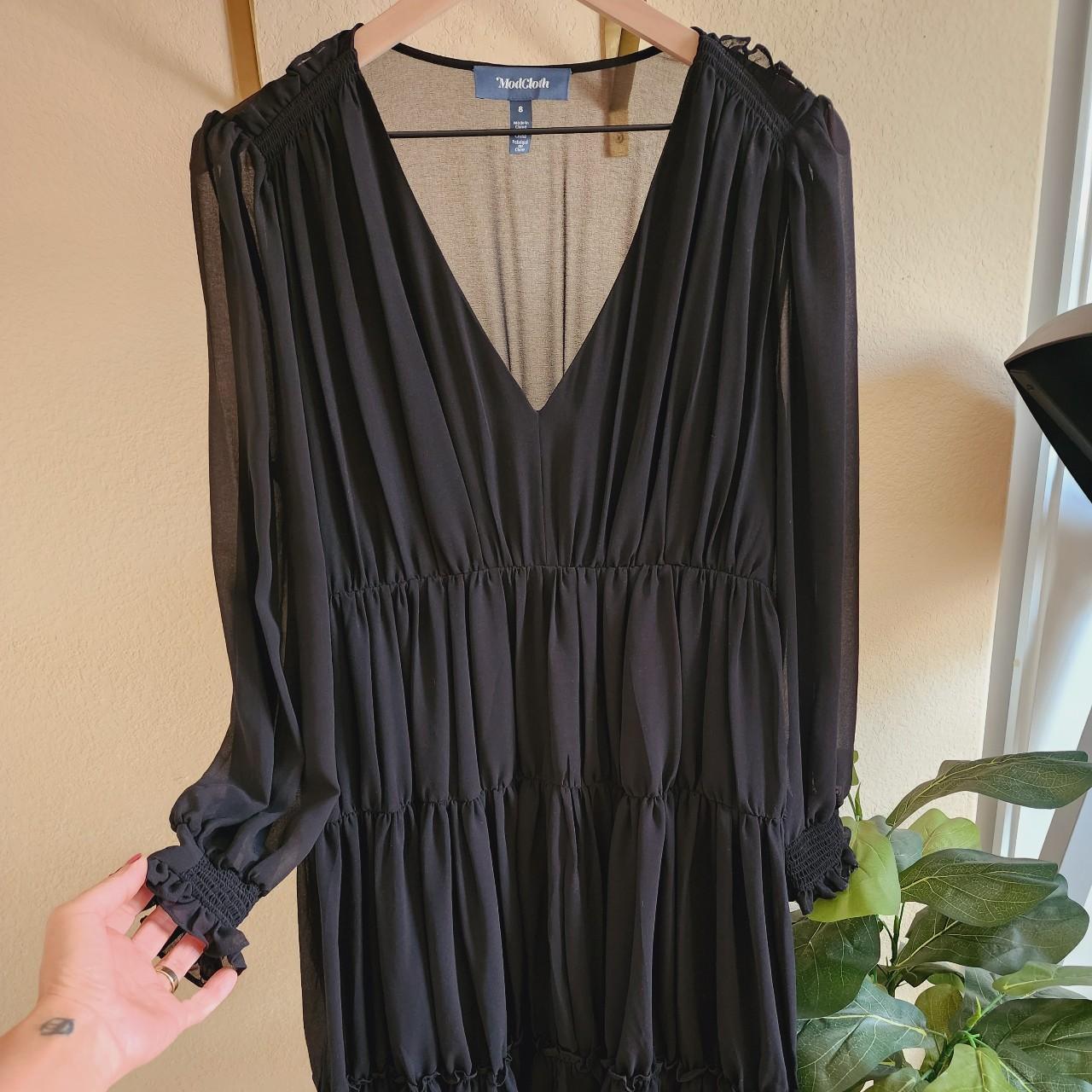 ModCloth Women's Black Dress | Depop