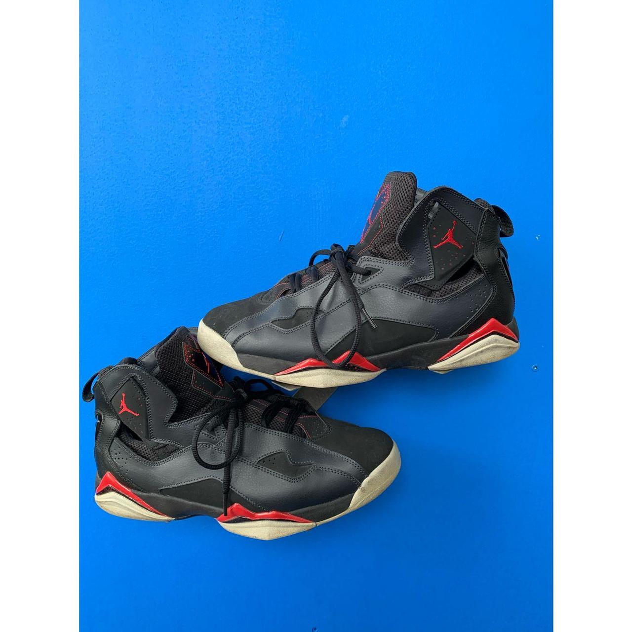Nike Air Jordan True Flight Black Red Anthracite... Depop