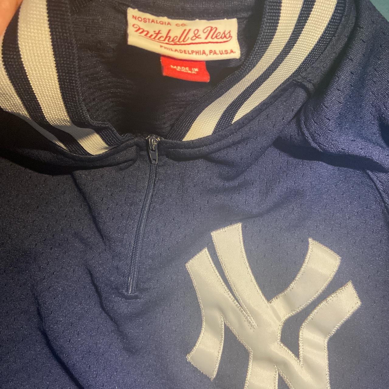 Yankees Mitchell & Ness throwback baseball jersey. - Depop
