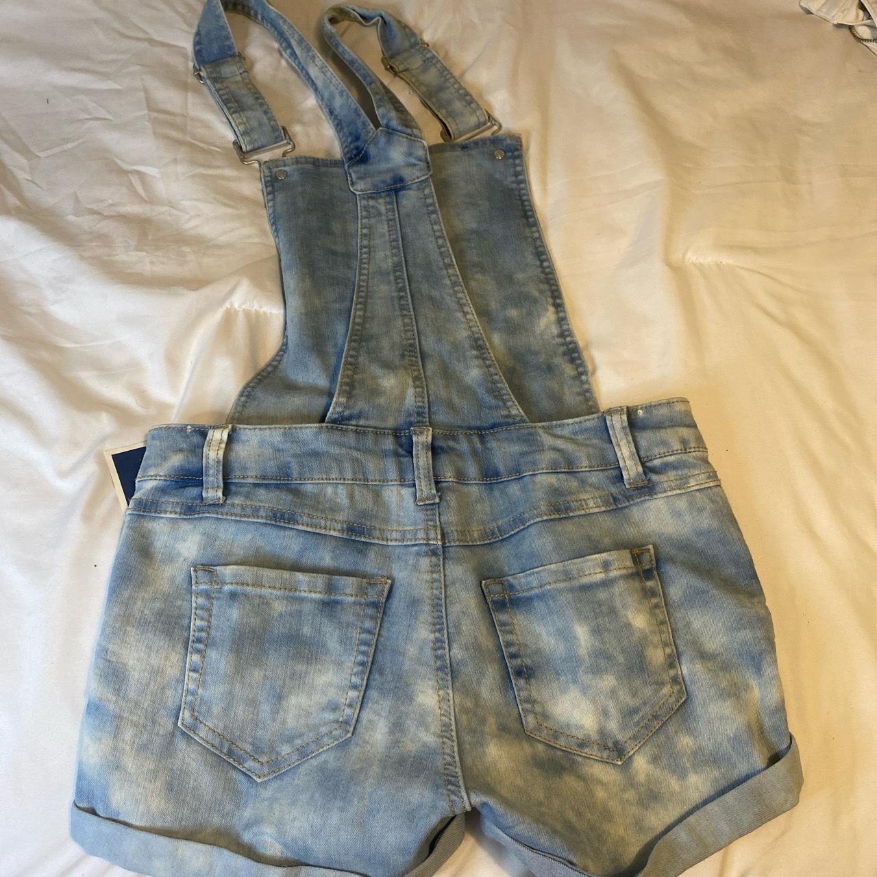 JCPenney Women's Blue and Navy Dungareesoveralls Depop