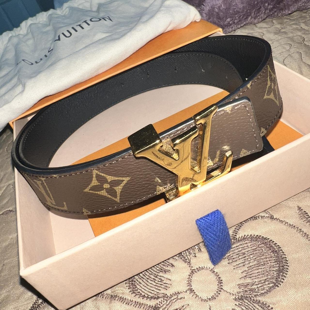 Louis Vuitton women belt size 38 barely worn and... - Depop