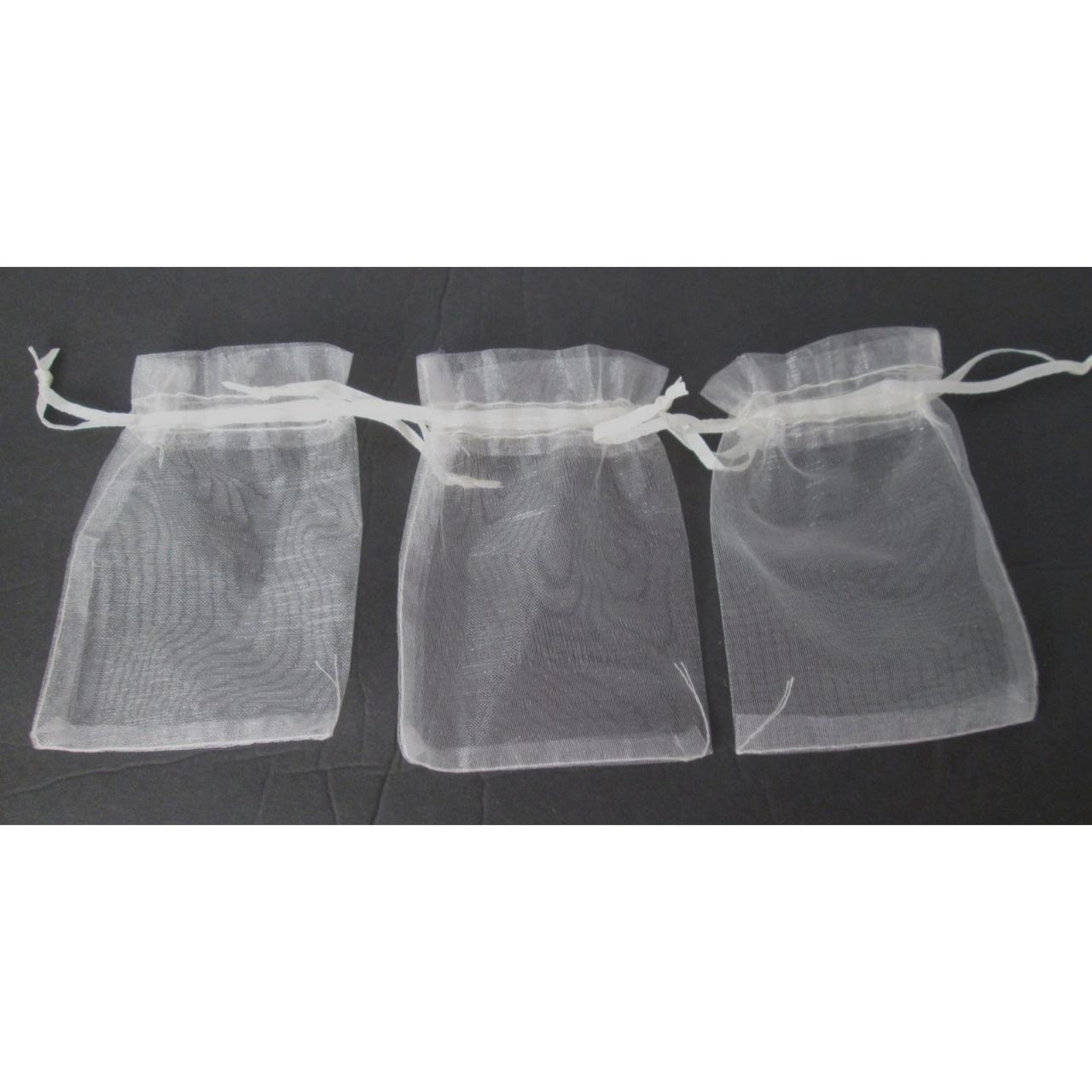 100 PCS Sheer Organza Bags, 3 x 4 inch Ivory Wedding... - Depop