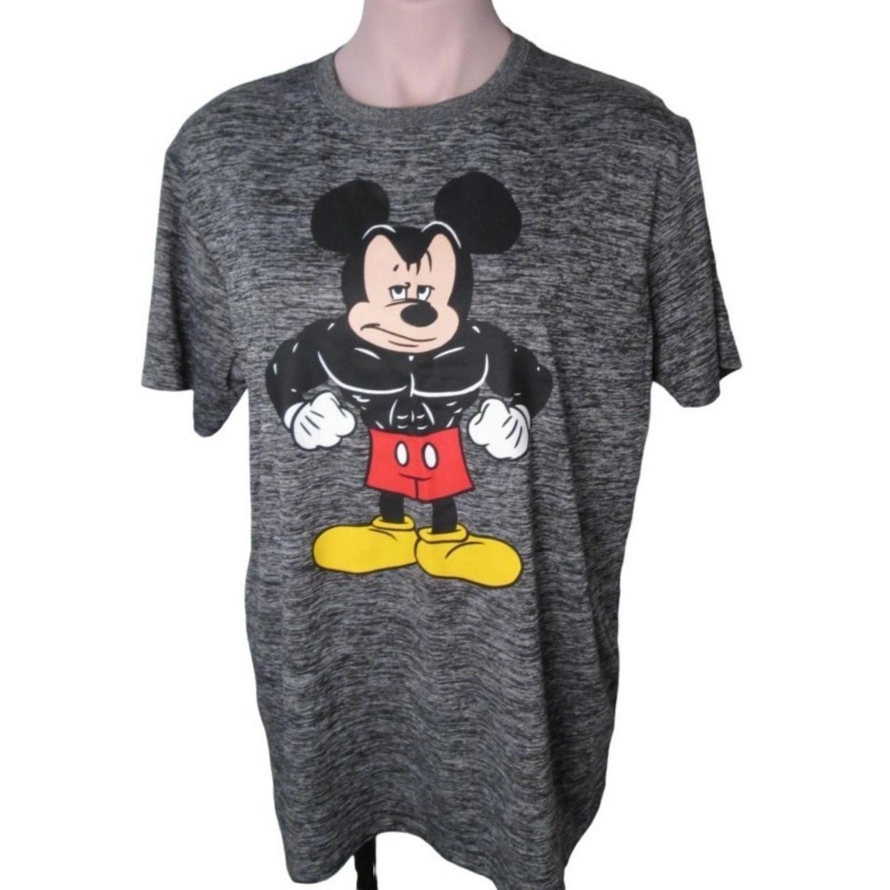 DISNEY GRUMPY MICKEY MOUSE T-SHIRT-SIZE LARGE Arm to... - Depop