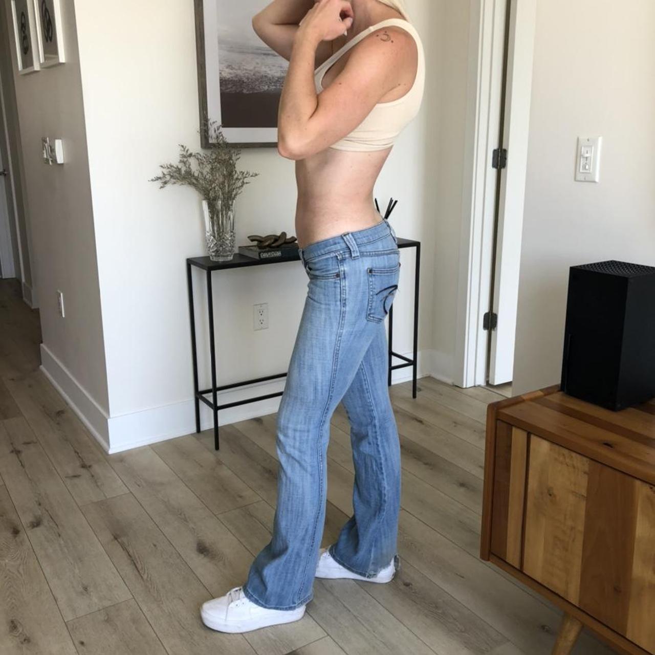 Y2k Low Rise Flare Frankie B Jeans Stretch Denim Depop