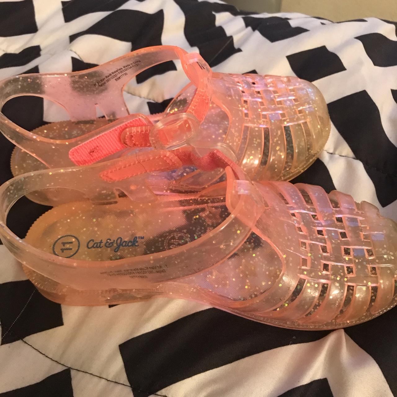 Cute toddler jelly sandals size 11. Good for the... Depop
