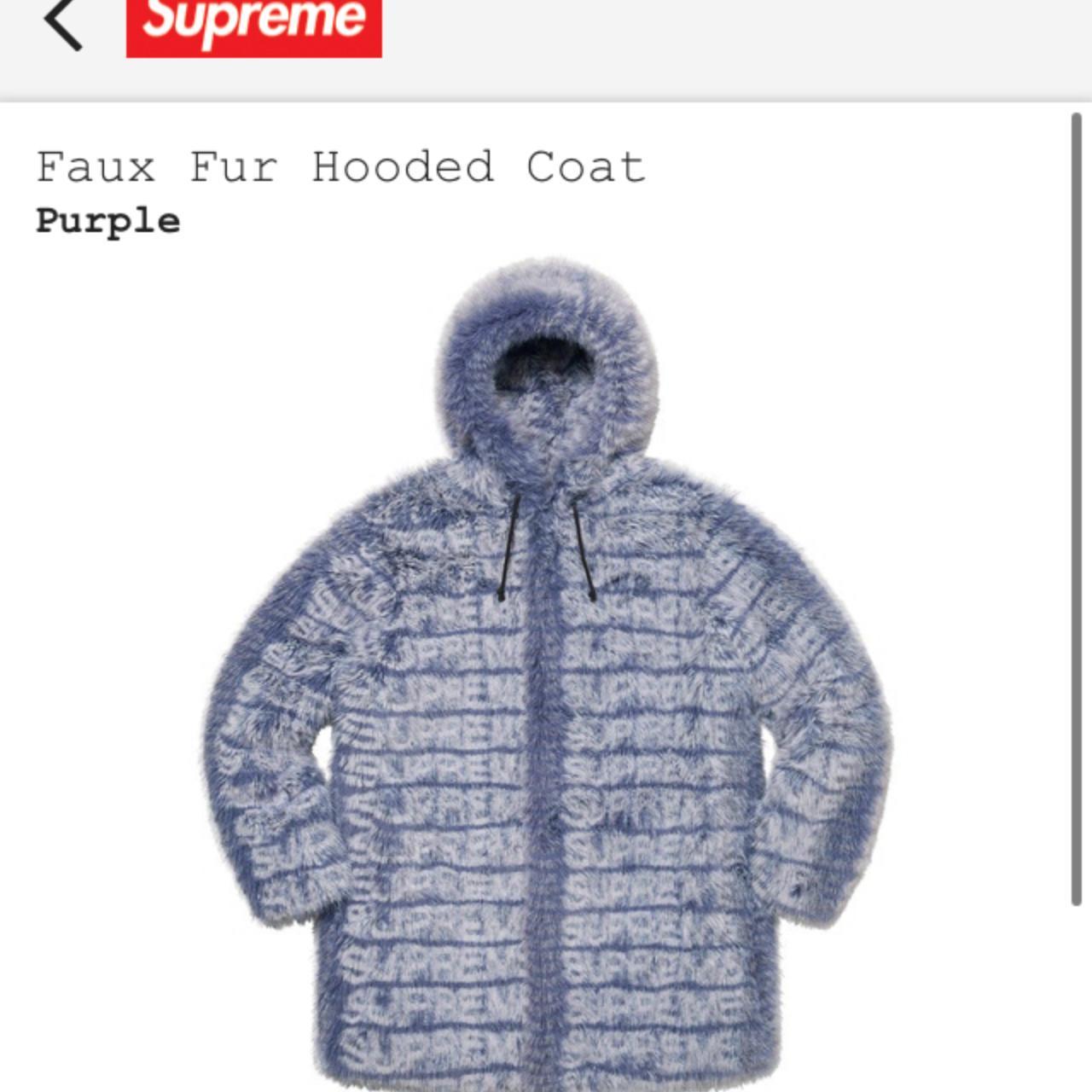 SUPREME Faux Fur Coat (Unisex), New & Never Worn...