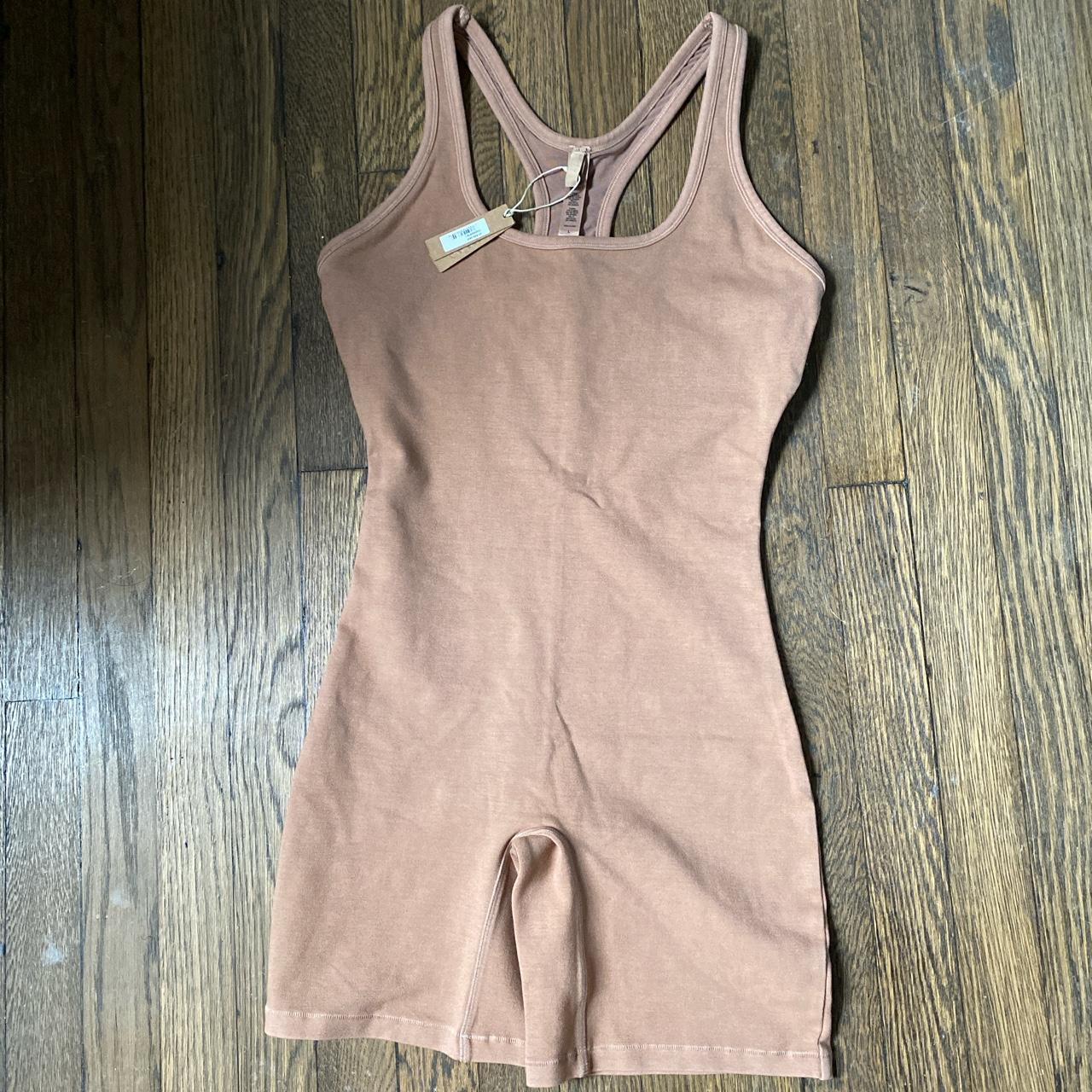 Skims Outdoor Nwt Bodysuit Mid Thigh Shortysuit - Depop