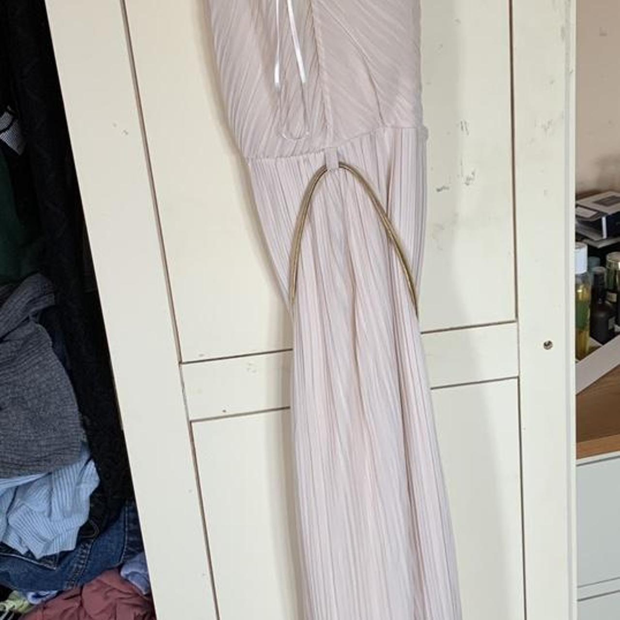 Miss selfridges pink long dress, like new, never... - Depop