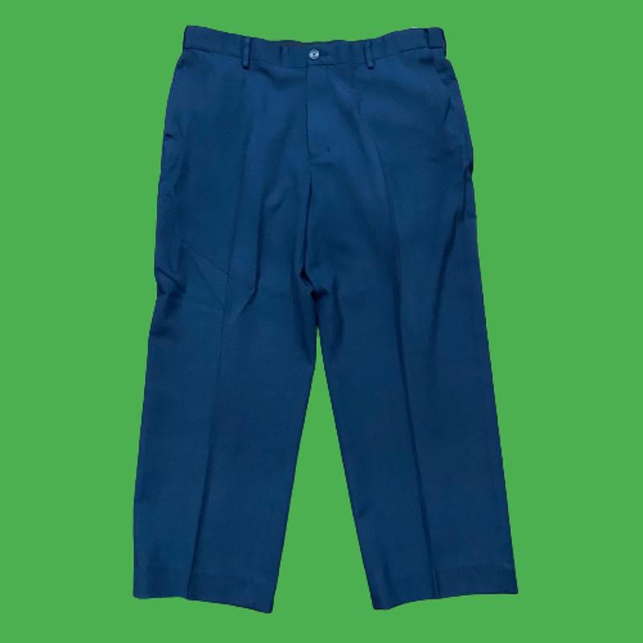 L.L. Bean Comfort Waist Navy Blue Dress Pants Men's... Depop