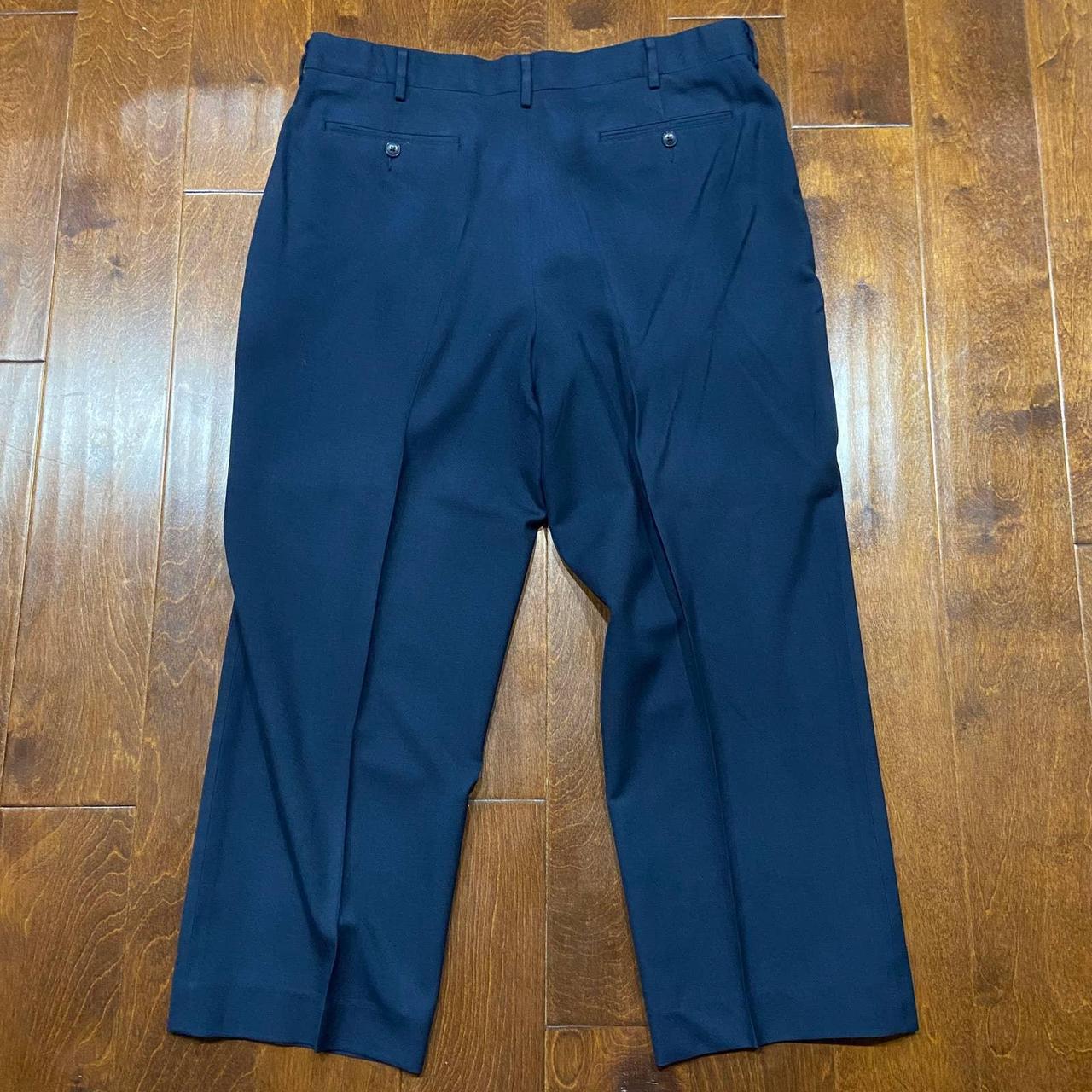 L.L. Bean Comfort Waist Navy Blue Dress Pants Men's... - Depop