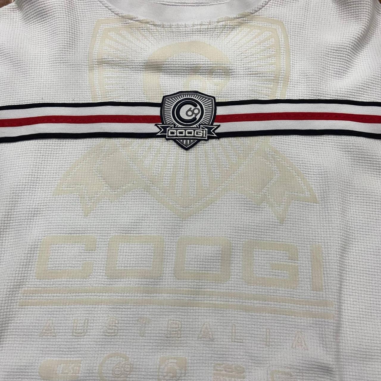 Coogi Men's White and Red Jumper (3)