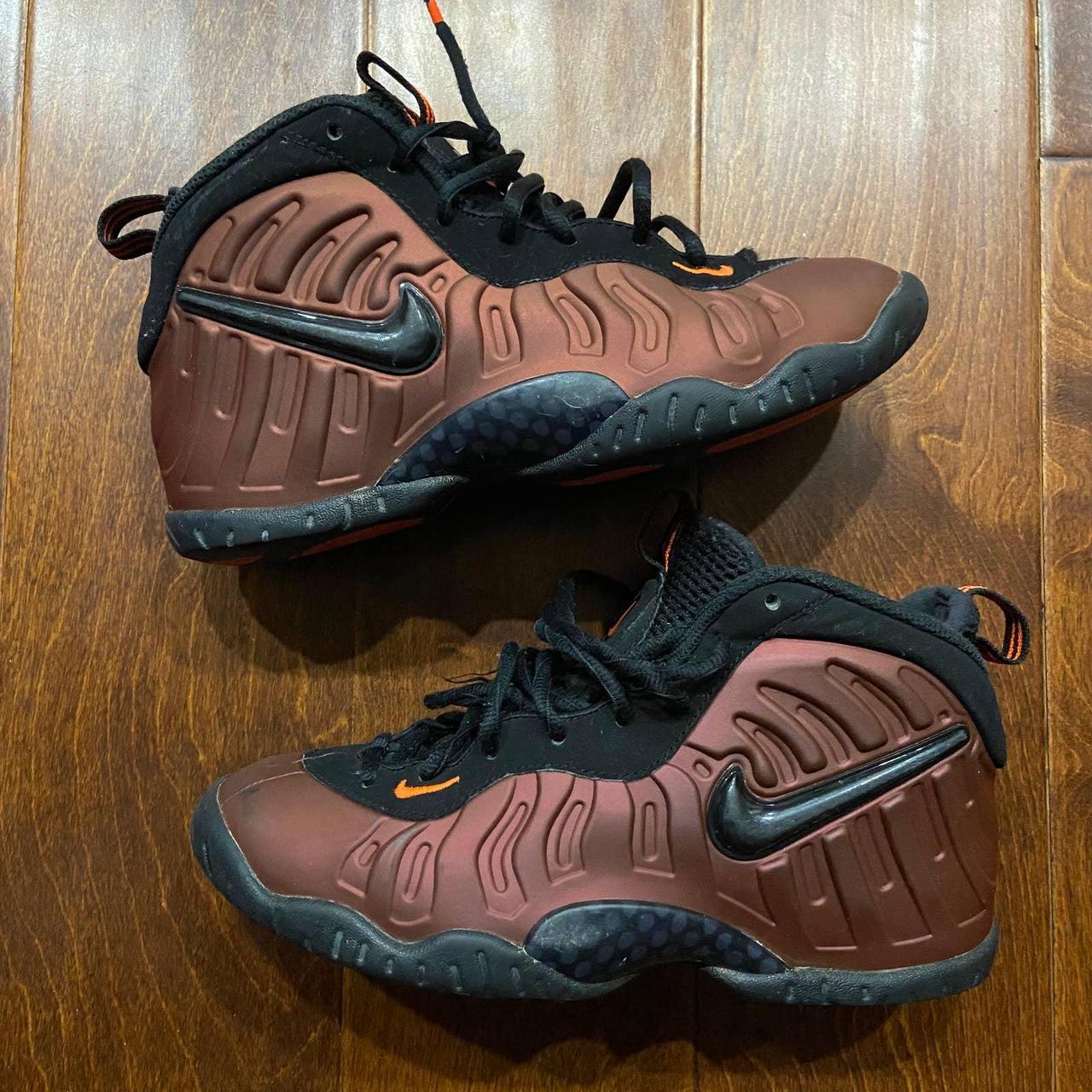 Nike Air Foamposite Pro GS Hyper Crimson Basketball... - Depop