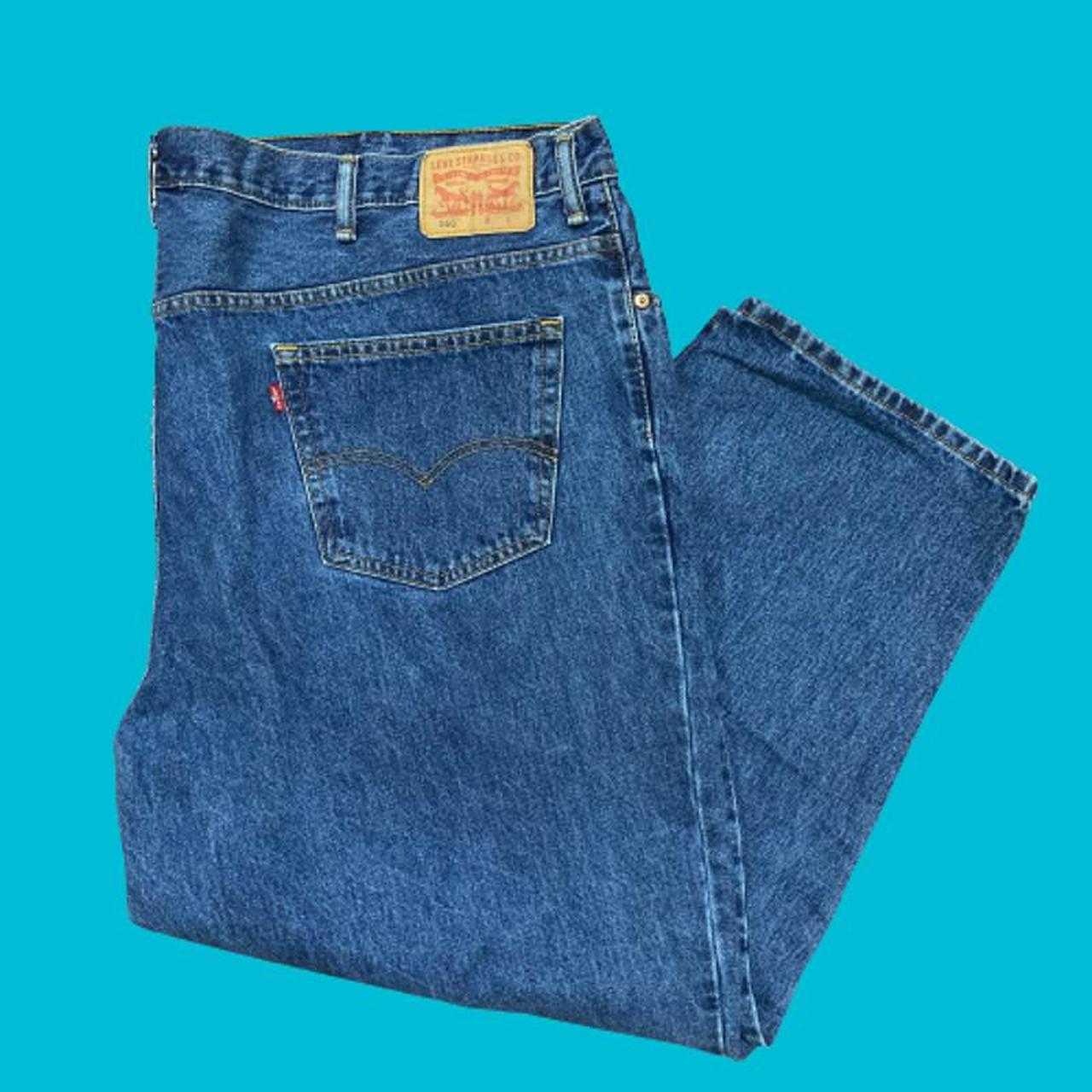 Levi's 560 Y2K Vintage Loose Fit Denim Blue Jeans... - Depop