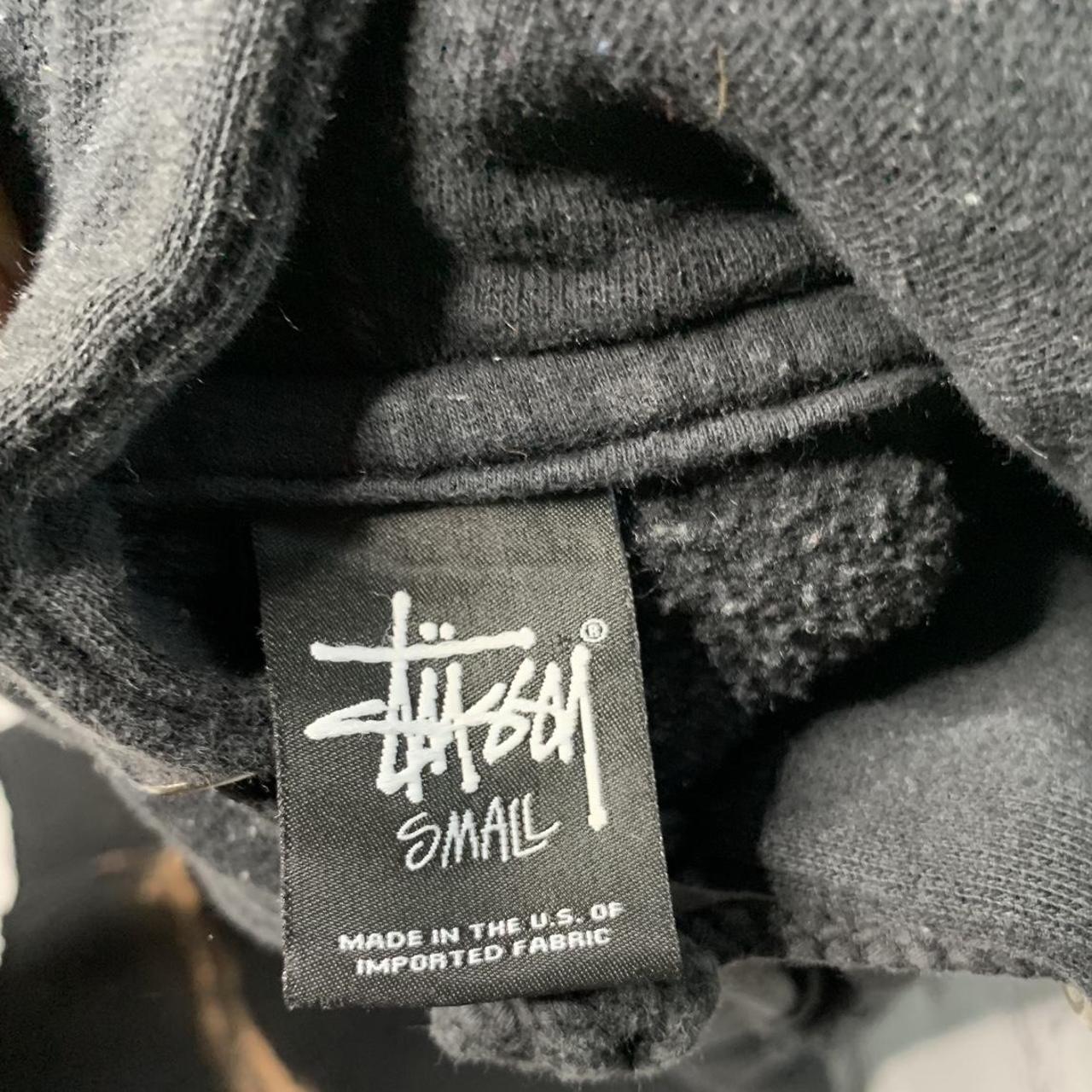 Stussy cropped hoodie size small some bleach spots... Depop