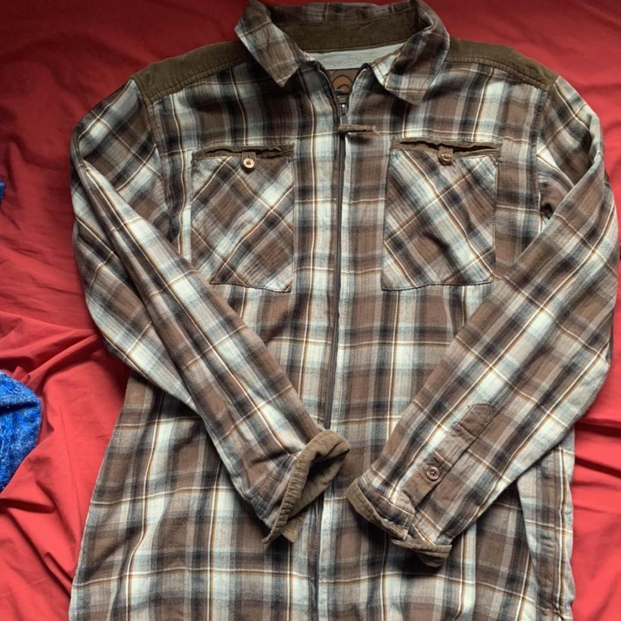 Brown corduroy flannel I love this flannel it’s so... - Depop