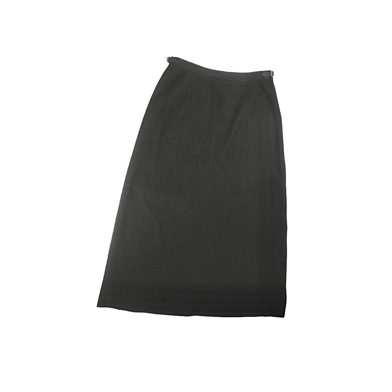 Ralph Lauren Women's Grey and Black Skirt | Depop