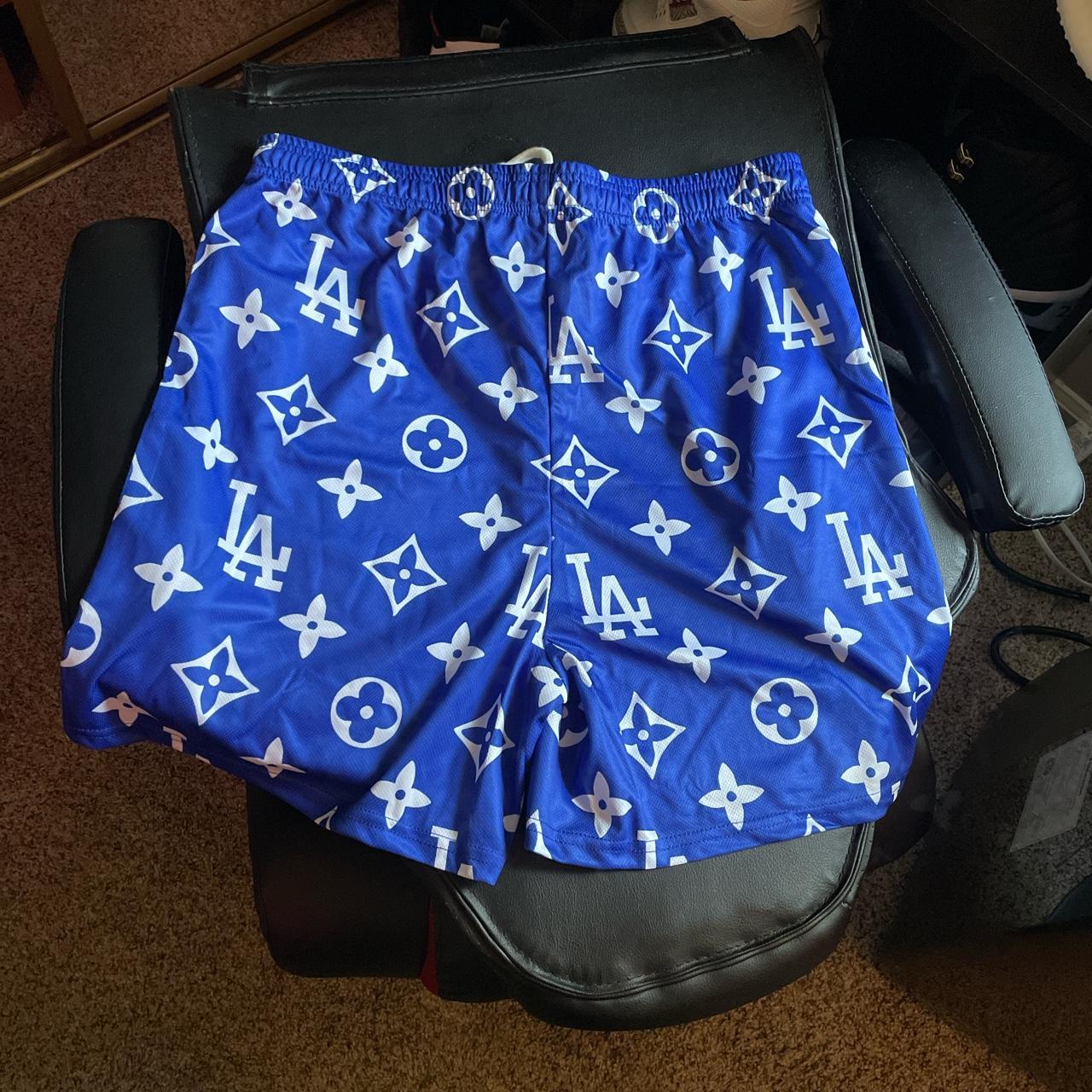 Brand new LV Los Angeles dodgers athletic shorts... - Depop