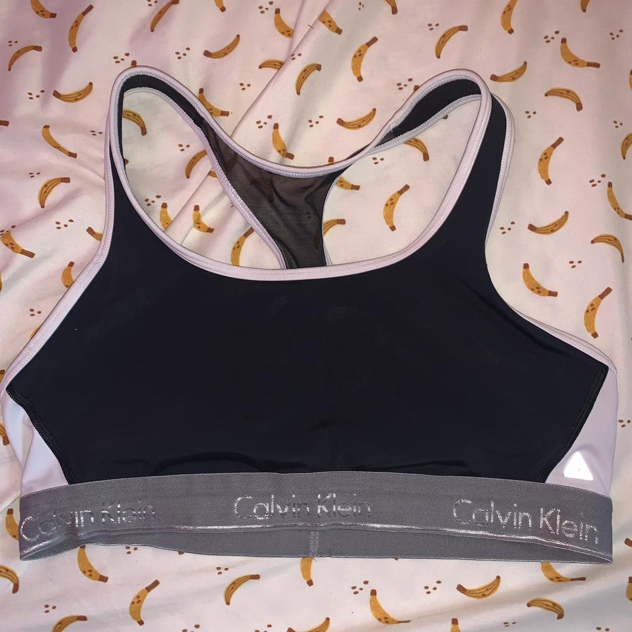 Black calvin-klein-sports-bra - Depop