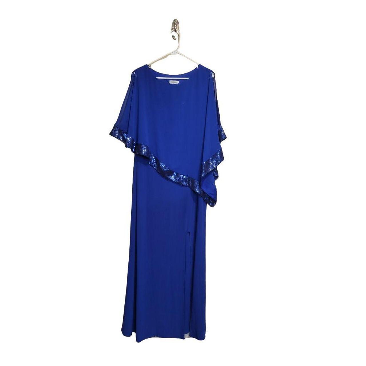 this-is-a-royal-blue-avenue-sheath-dress-with-sheer-depop