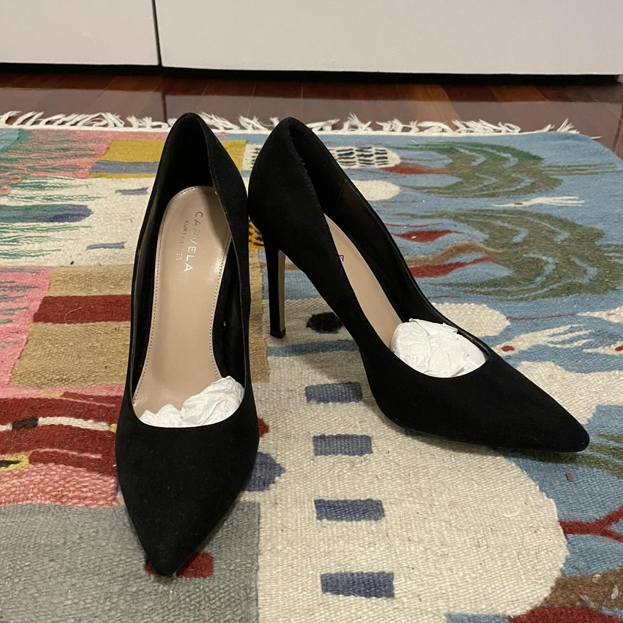 kurt geiger carvela black heels