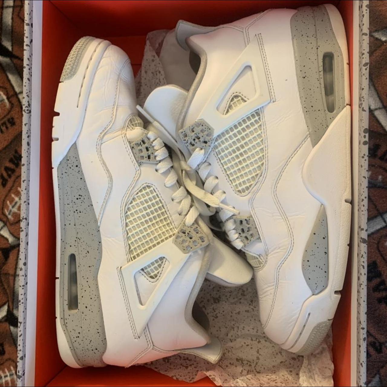 air jordan 4 white oreo size 10.5