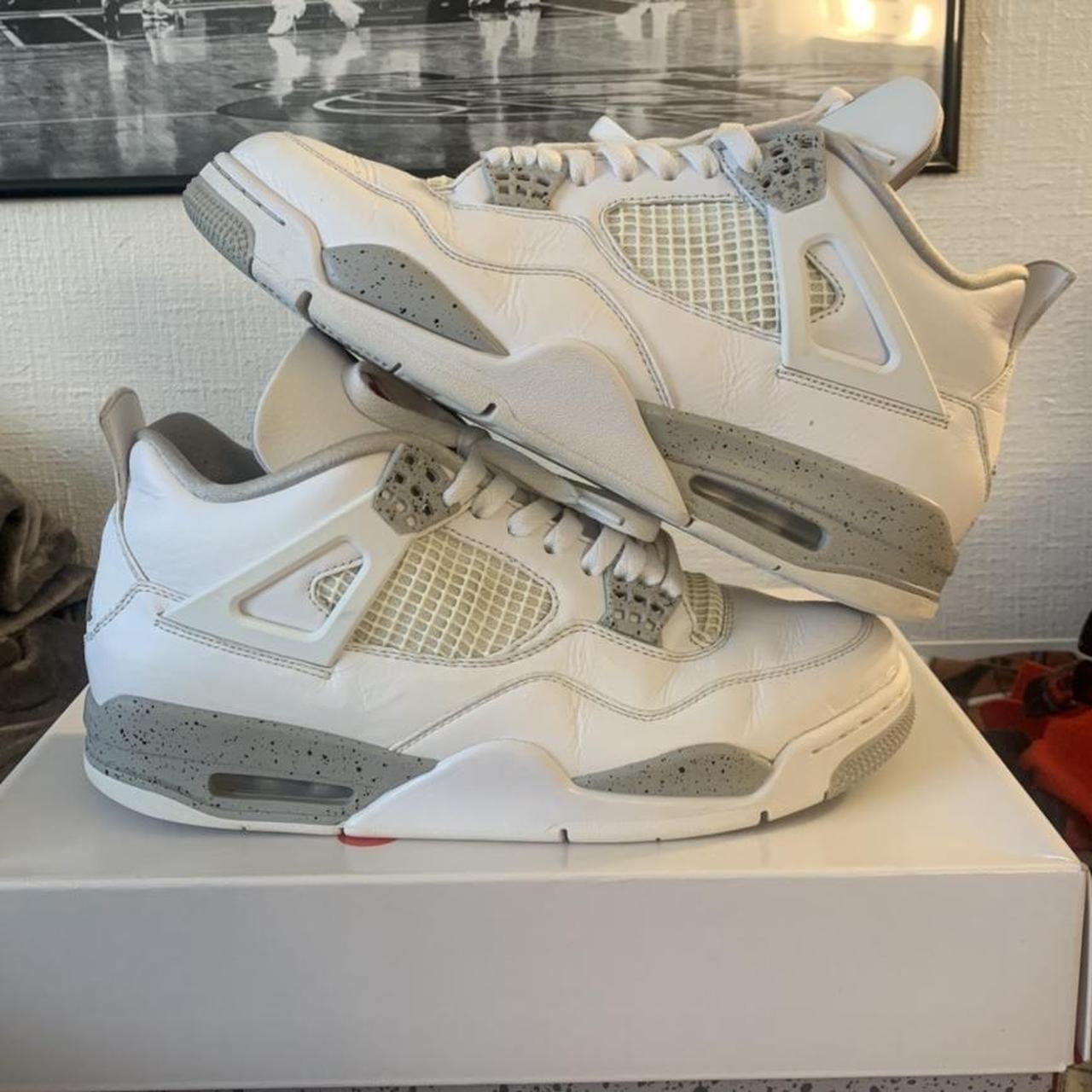 Air Jordan 4 “White Oreo” sz10.5 OG All 8/10 Condo.... - Depop