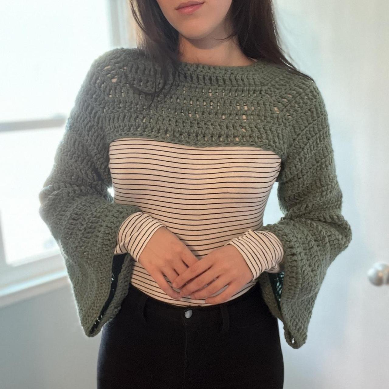 Handmade Crochet Cropped Shrug This Shrug Is Depop