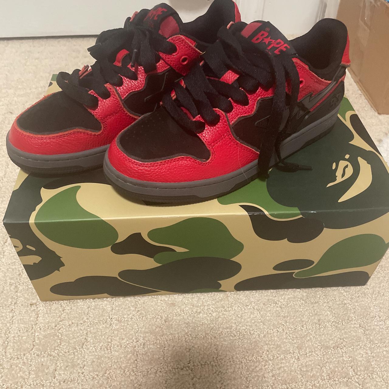 A Bathing Ape Sk8 Sta Low-Top Sneaker. Never Worn... - Depop