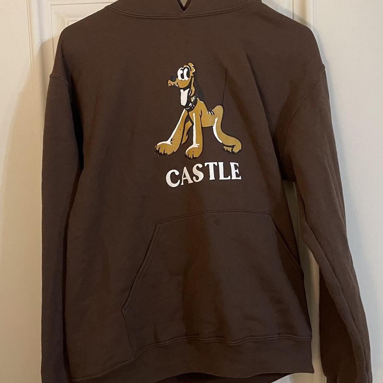 Brown graphic hoodie from castle bolts. - Depop
