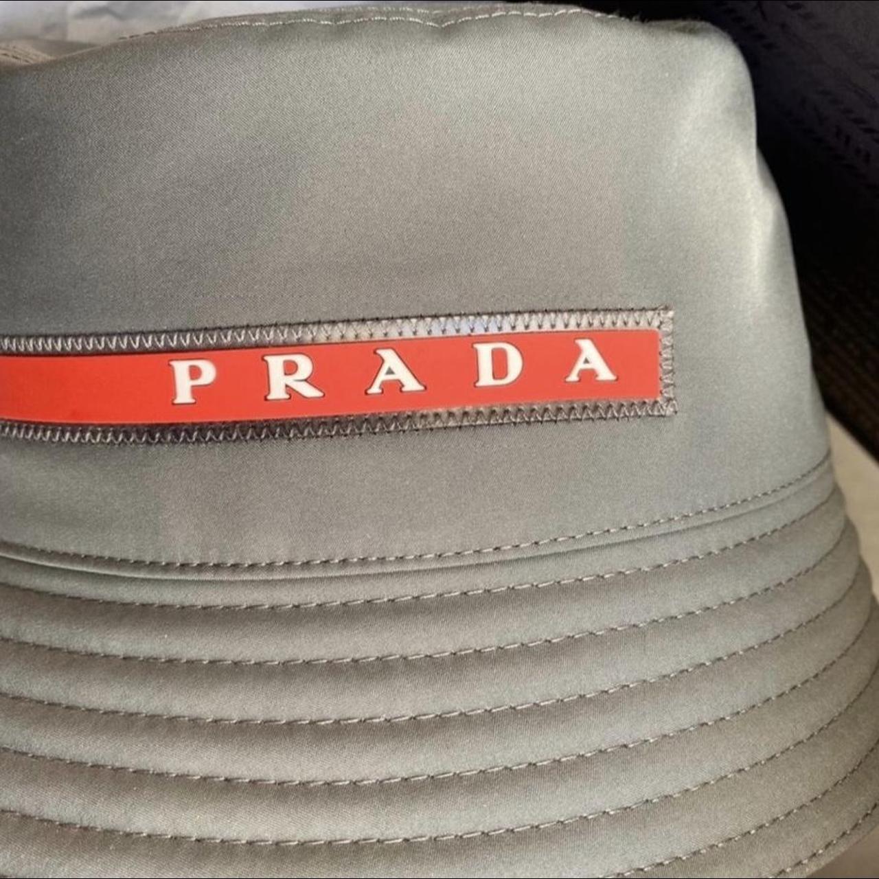 Prada Linea Rossa bucket hat. Olive NWT SIZE Depop