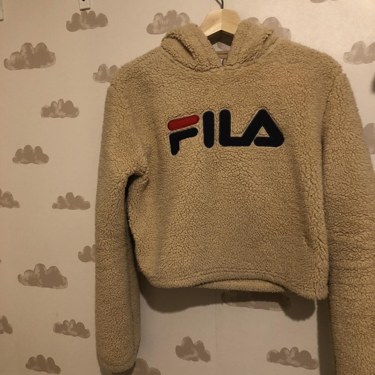 Fila teddy bear hoodie online