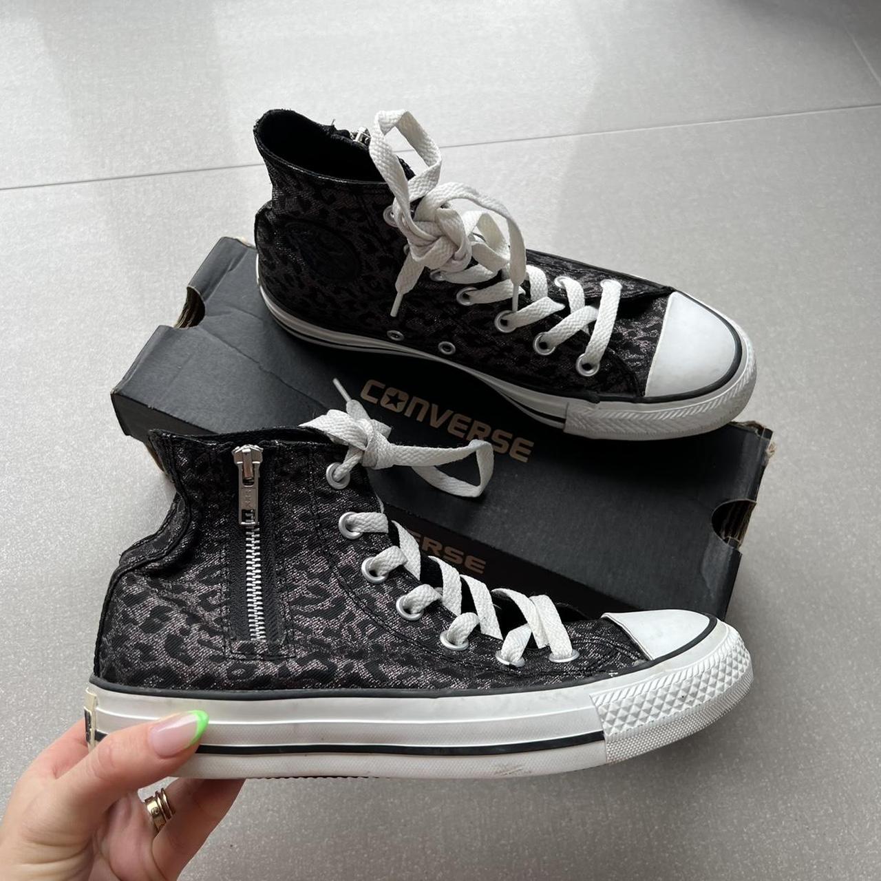 Leopard high top outlet converse