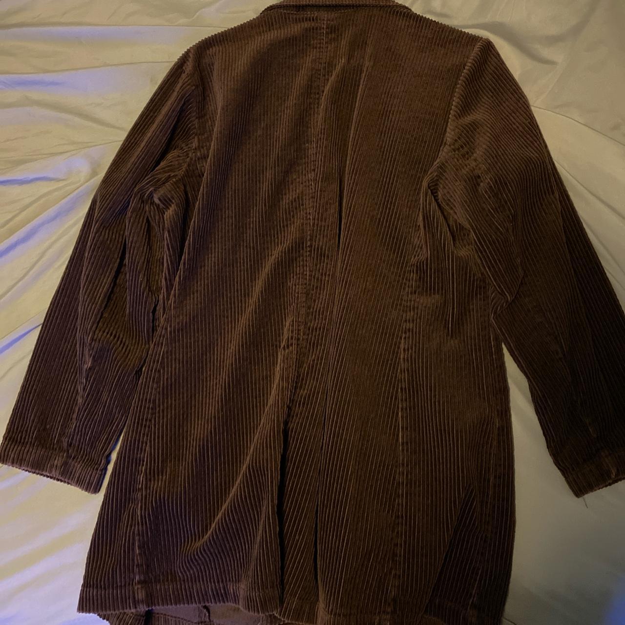 Women’s brown corduroy jacket, size large Depop