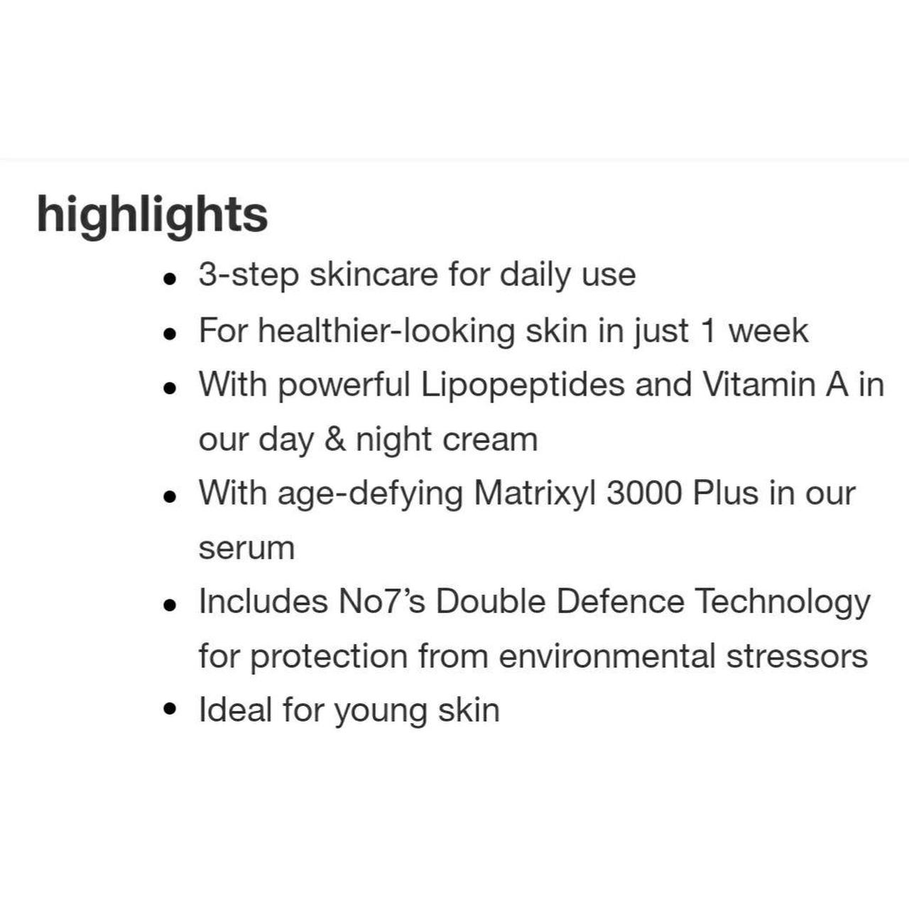 Product Image 3 - The No7 Early Defense Skincare System has