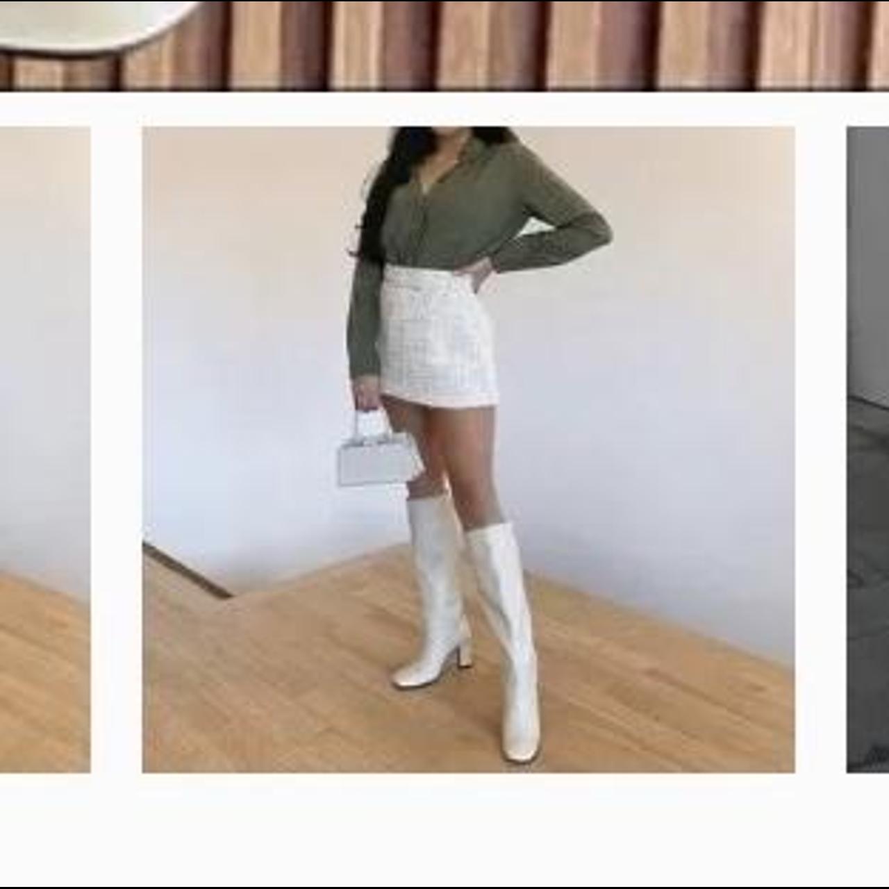 zara cream suede boots