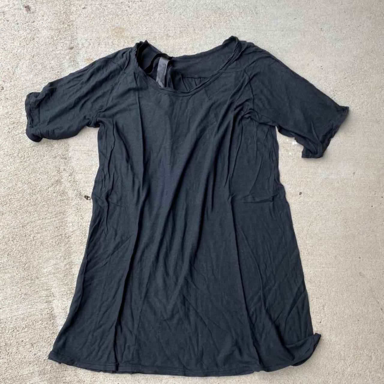 Sold! Boris Bidjan Saberi mens black sheer t-shirt - Depop