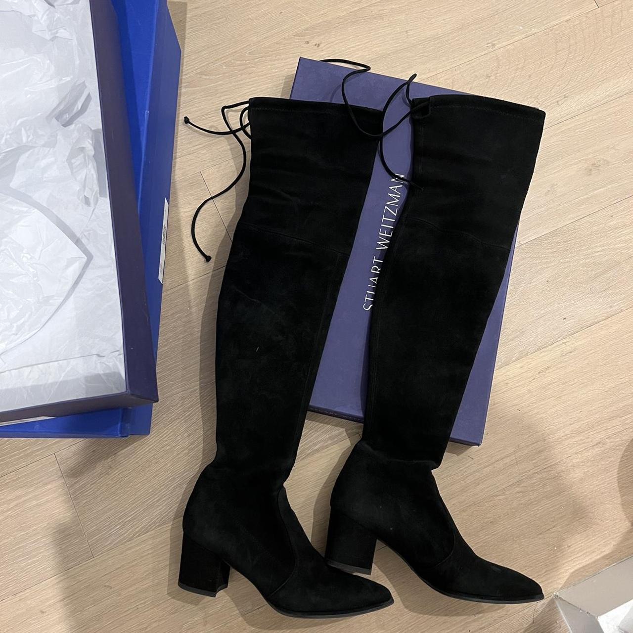 Stuart weitzman thighland boots Size 4 Flaws on 2nd. Depop