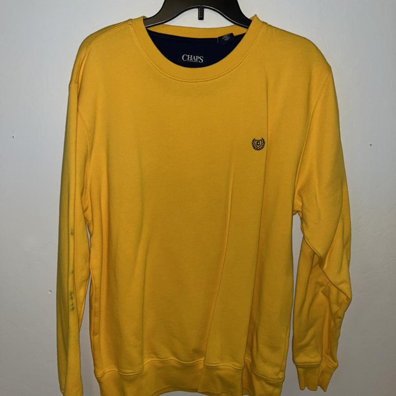 Chaps Crewneck Yellow #chaps - Depop