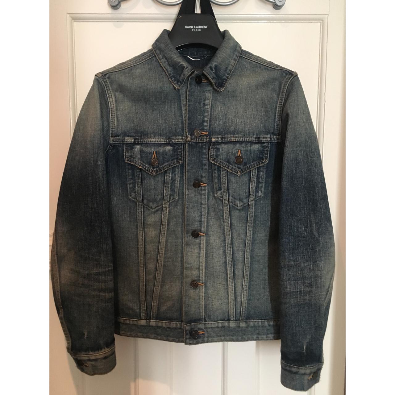 Saint laurent sweet on sale dreams denim jacket