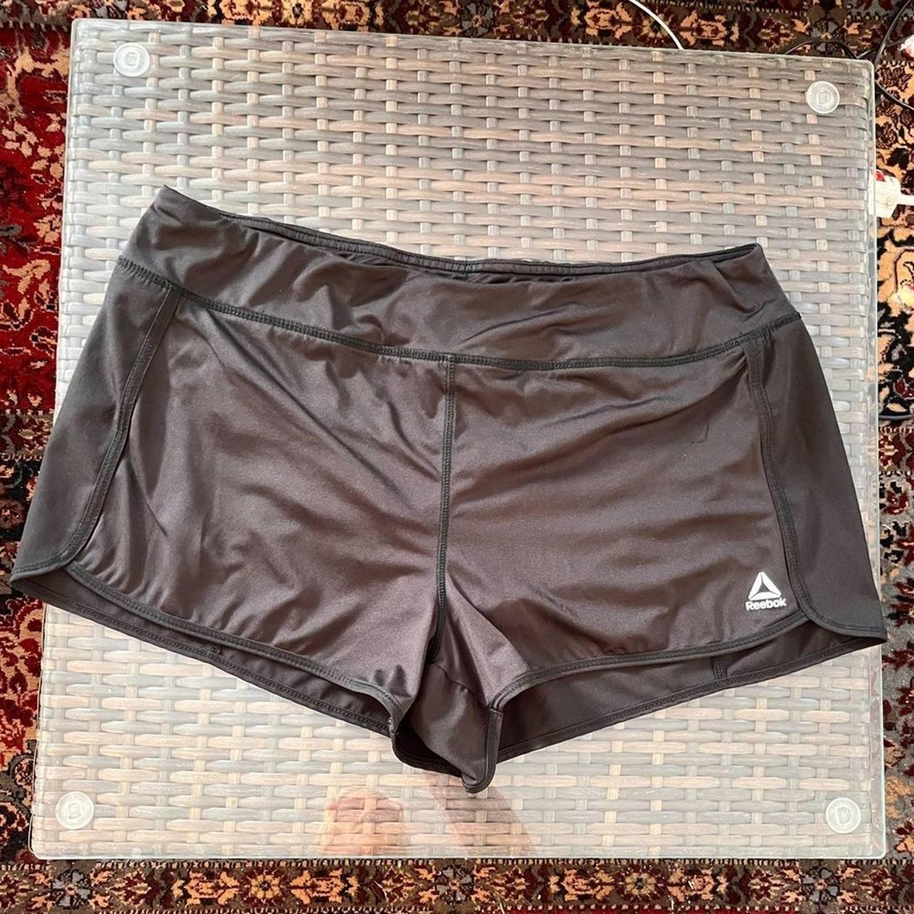 Reebok black lined womens athletic shorts XL Small - Depop