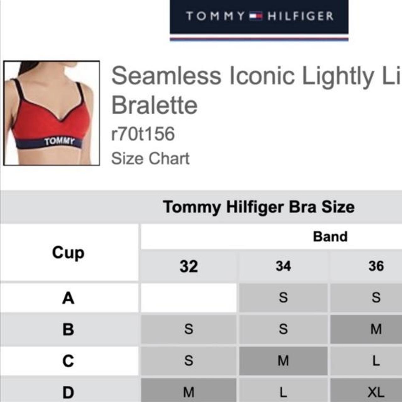Tommy Hilfiger Seamless Logo Padded Bra Excellent - Depop