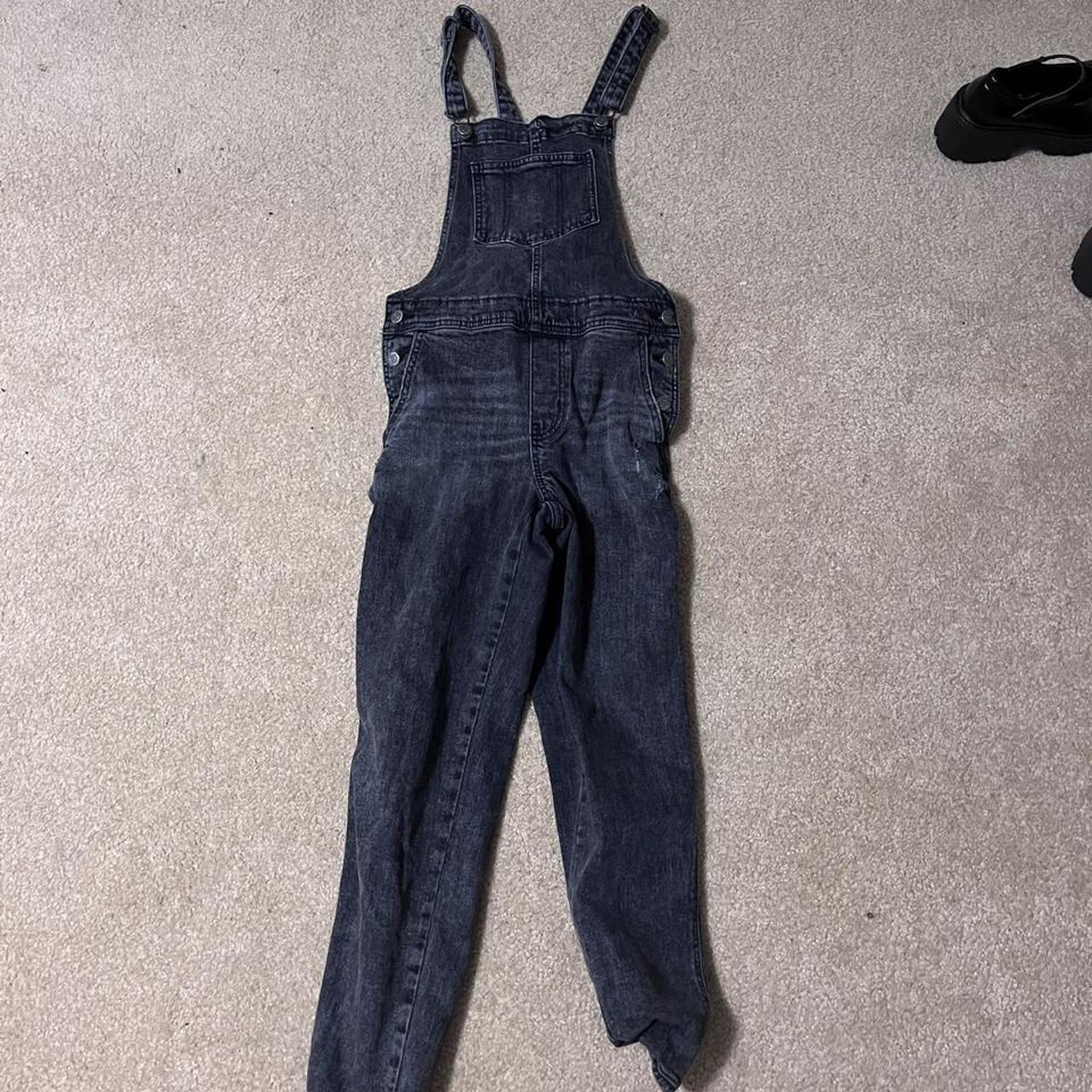 Black old navy overalls size 0 petite. $20 +... - Depop