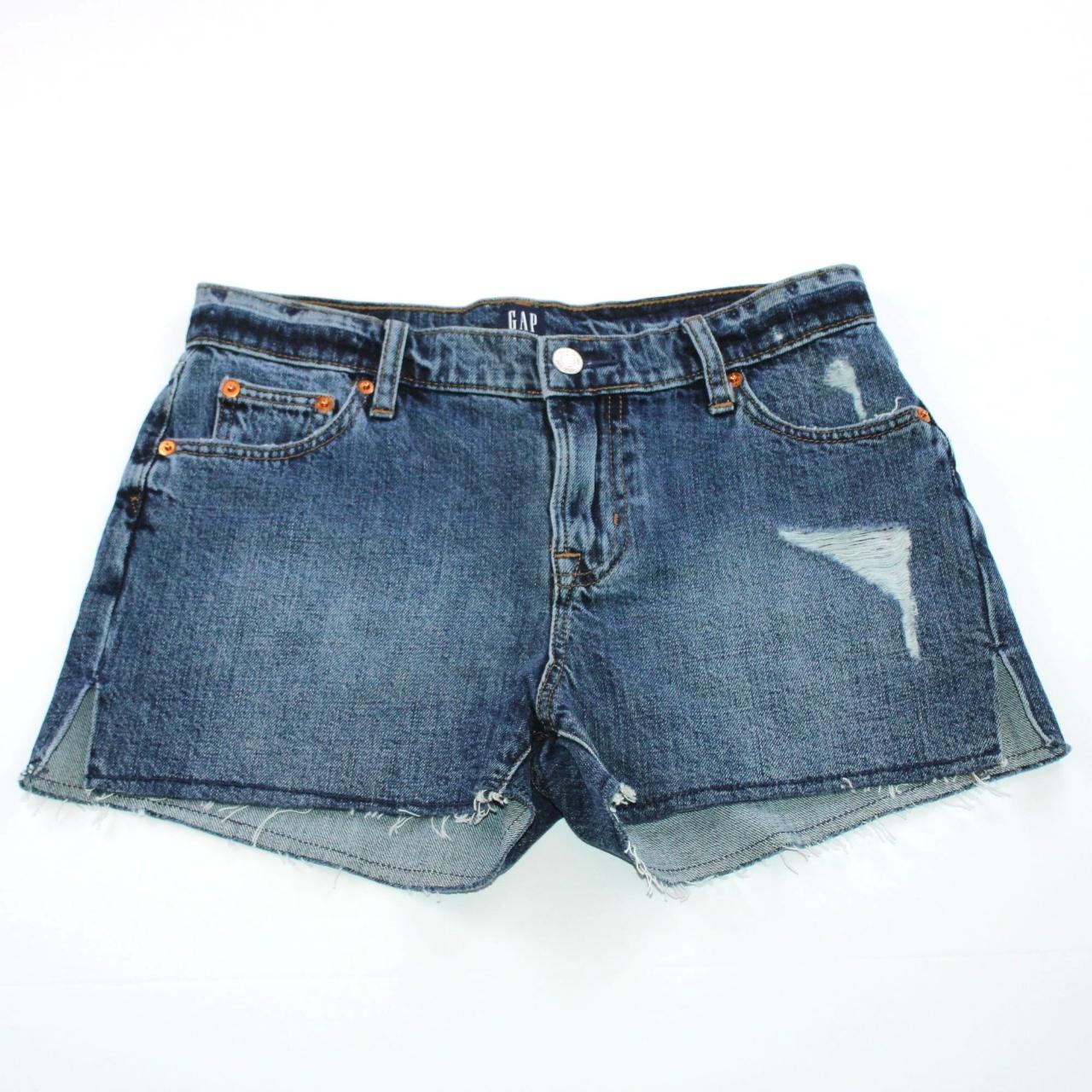 Gap 1969 Jeans Shorts, Frayed Hem, Size... - Depop