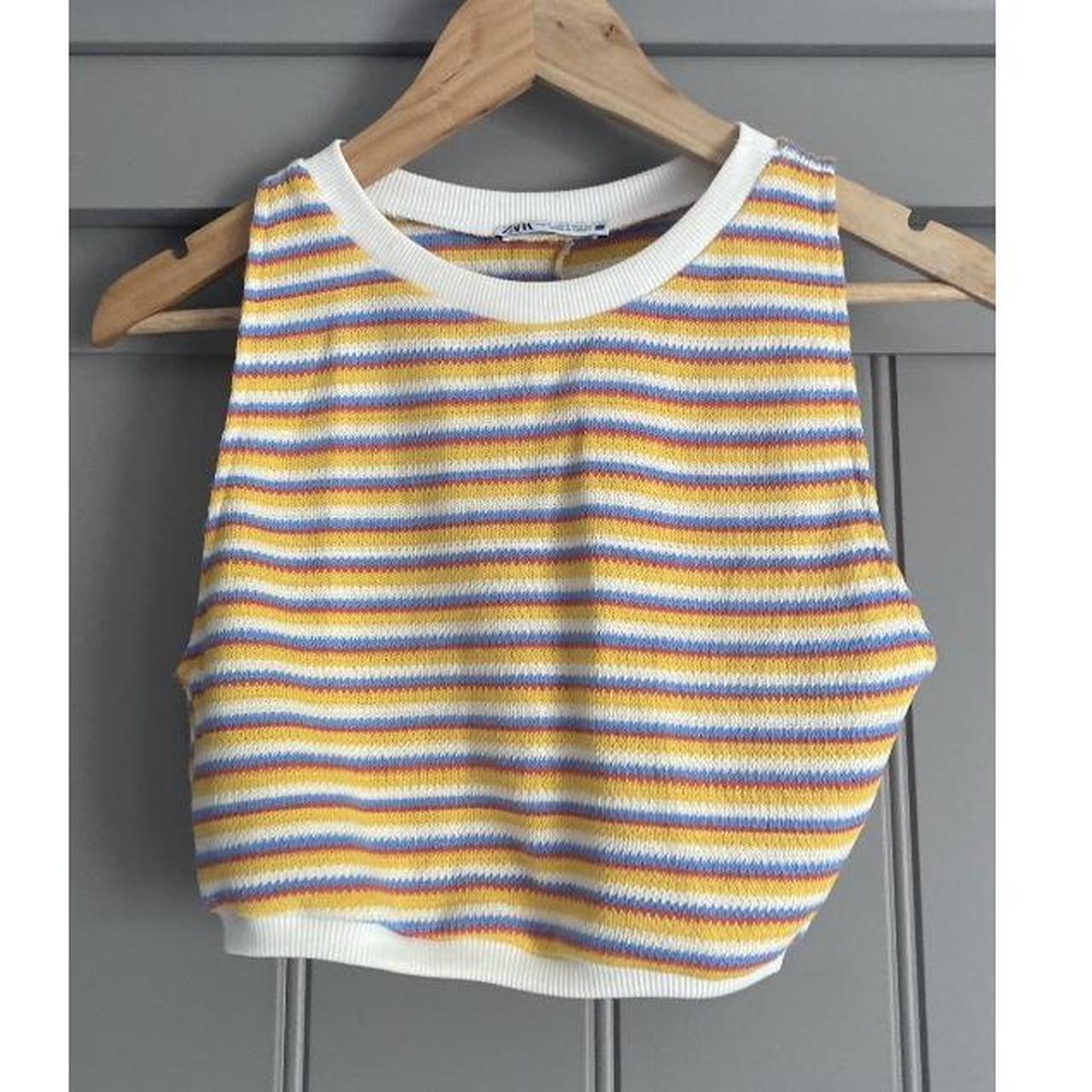 ZARA brand new knitted crop top vest. SHIPPING... Depop