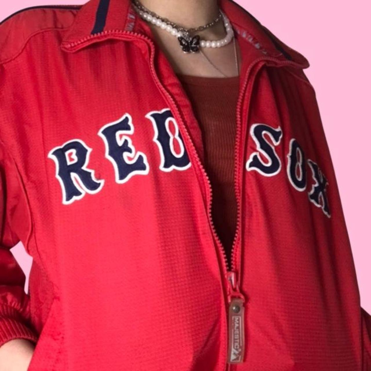 Vintage Boston Red Sox Varsity Jacket Has a busted - Depop