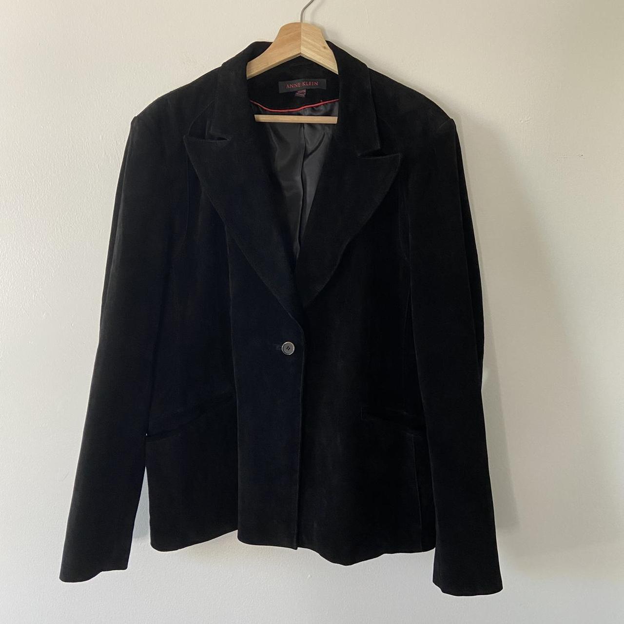 Anne Klein Women's Black Jacket | Depop