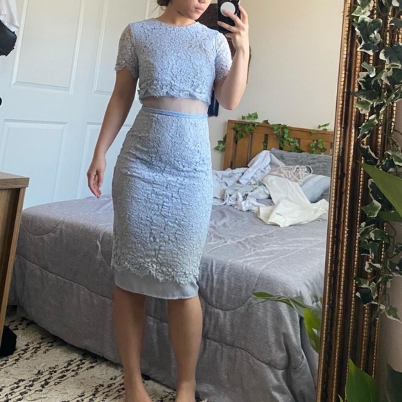 ASOS Women's Blue Dress Depop