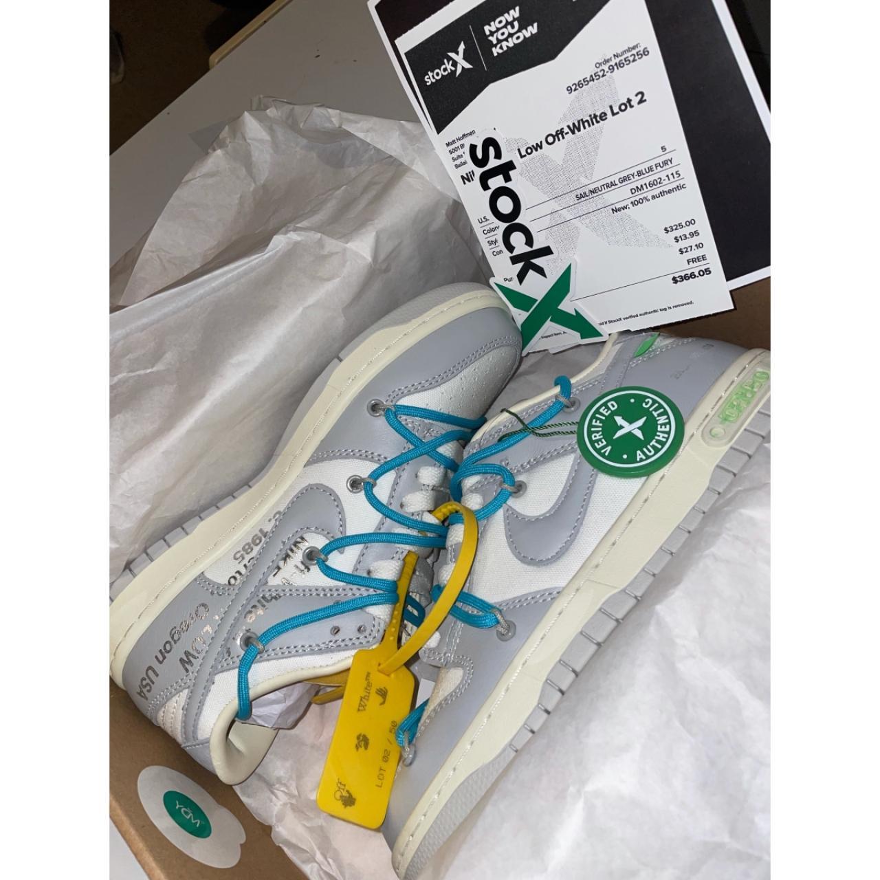 dunk low off white mystery box