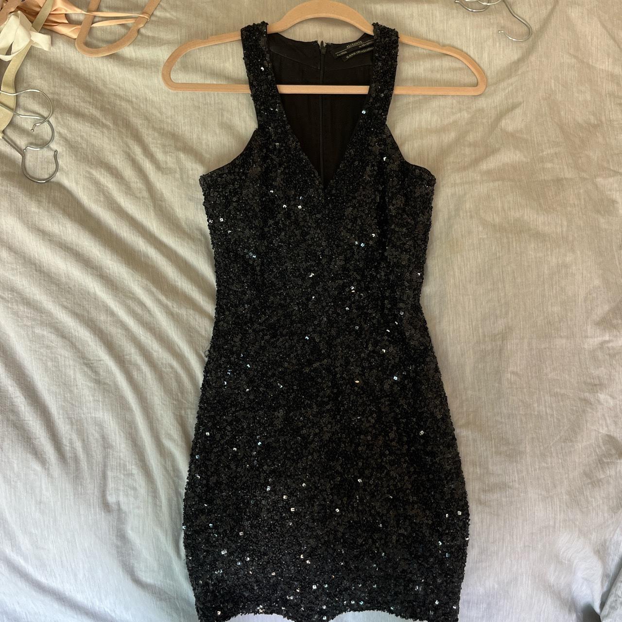 ALLSAINTS black sequined dress. Perfect for someone... - Depop