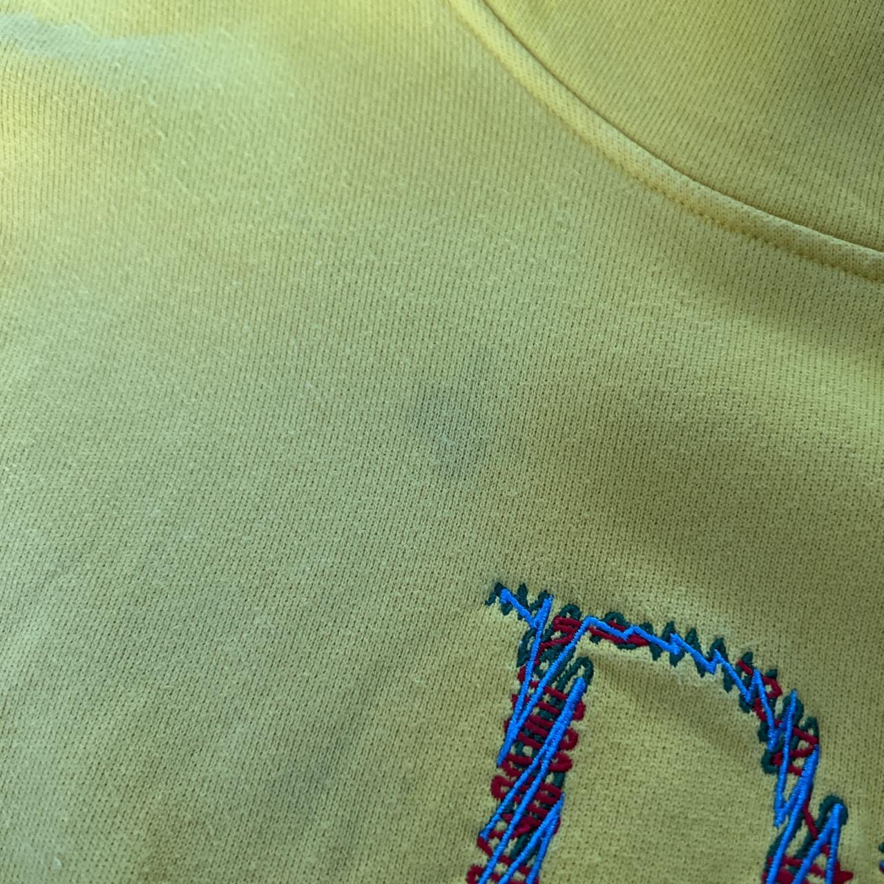 Yellow DIME hoodie A few marks on the hoodie that... - Depop